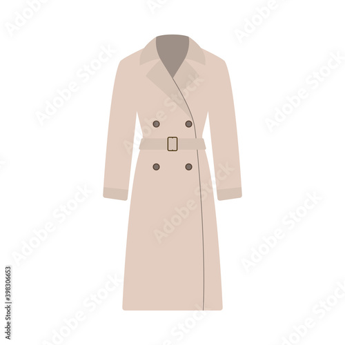 Business Woman Trench Icon