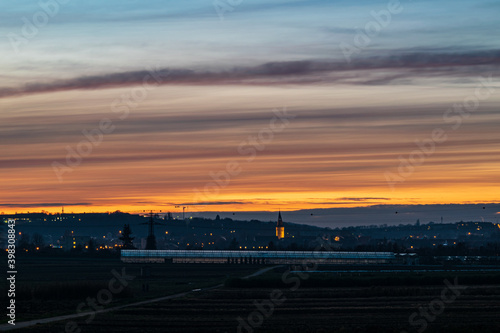 Wallpaper Mural sunset over the city Torontodigital.ca