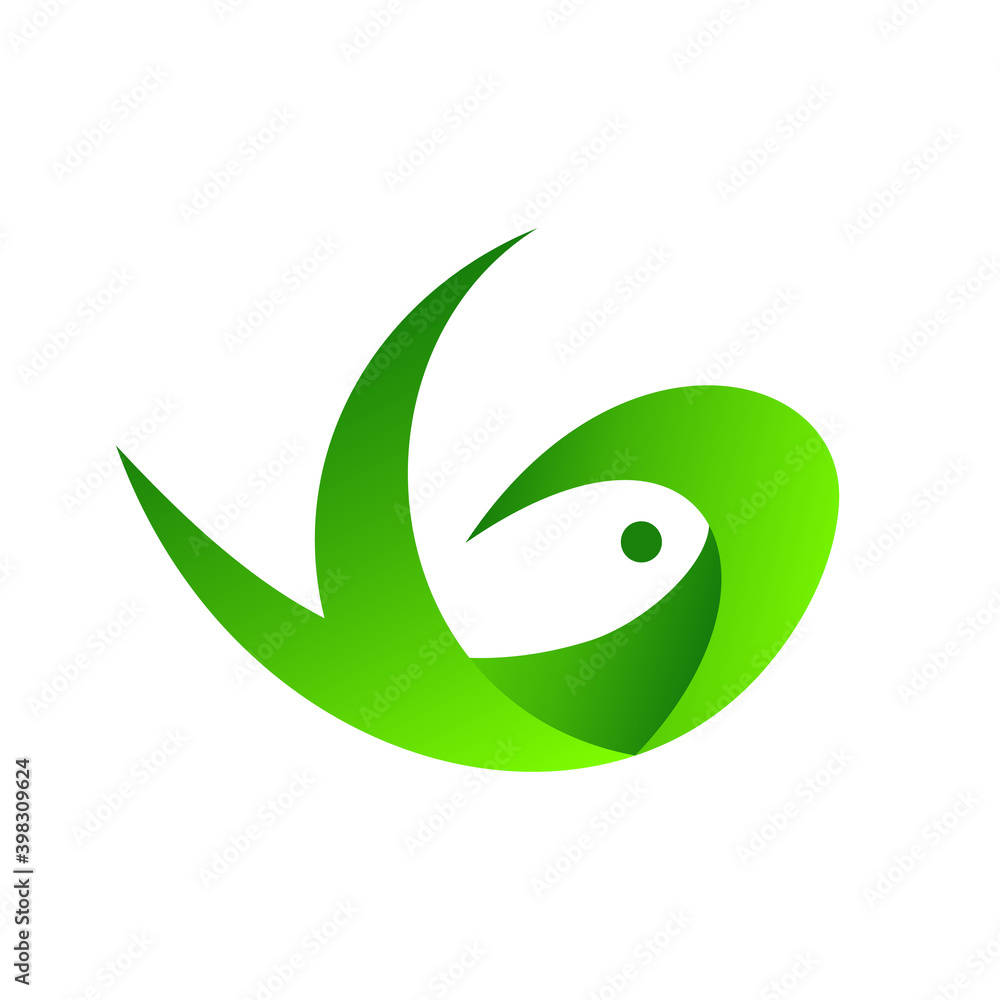 abstract fish vector logo template abstract fish vector logo template