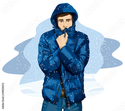 Man In Down Jacket 02