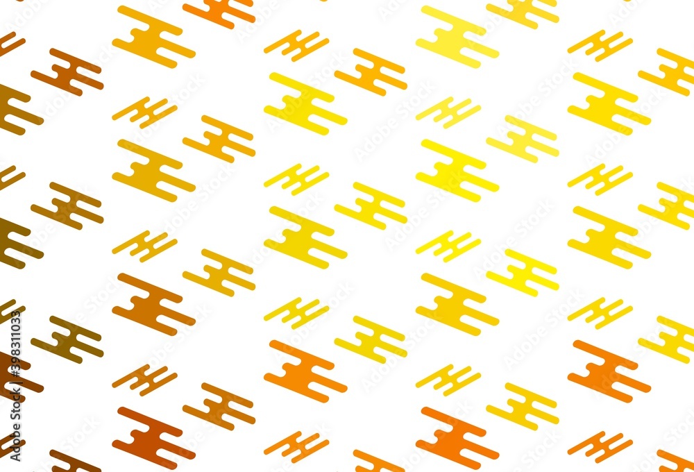 Light Orange vector backdrop with long lines. Light Orange vector backdrop with long lines.