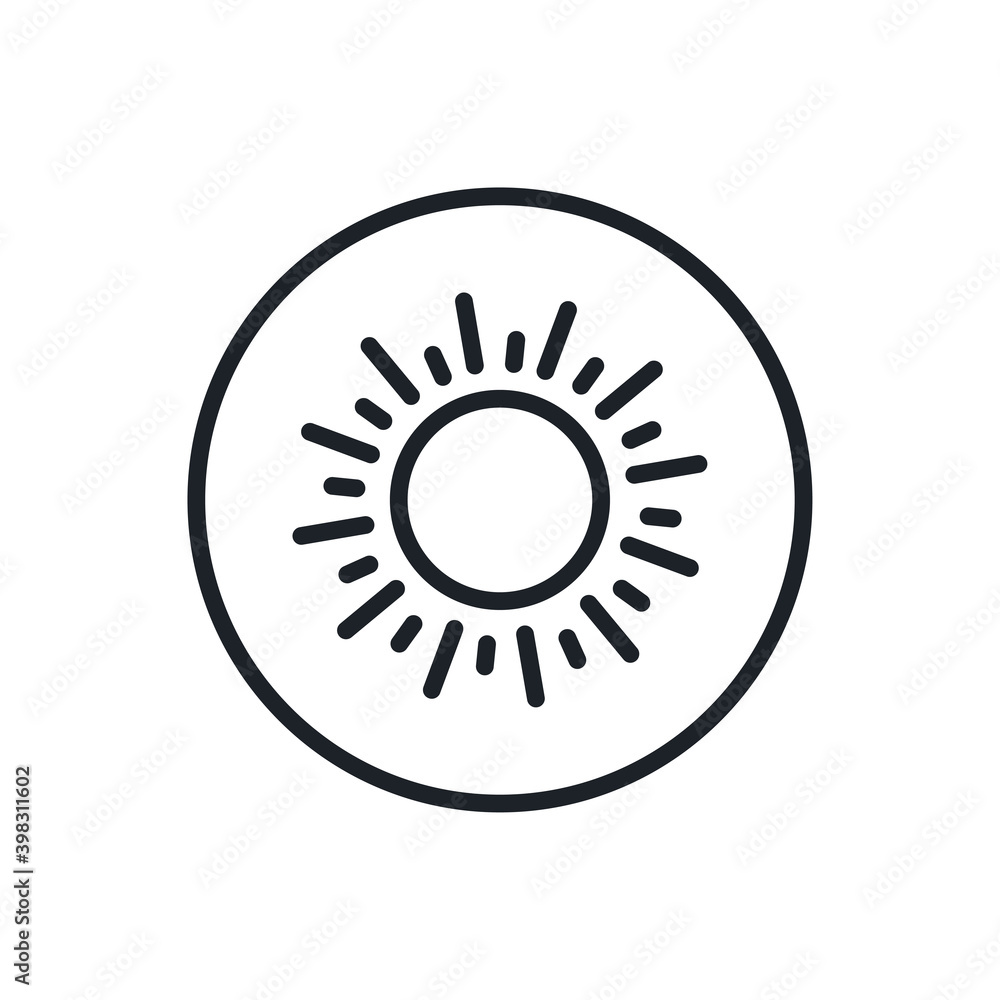 Kiwi icon. Vector linear icon, contour, shape, outline isolated on a white background. Thin line. Modern minimalistic design. Fruits. Kiwi icon. Vector linear icon, contour, shape, outline isolated on a white background. Thin line. Modern minimalistic design. Fruits.