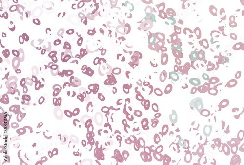 Light Pink vector texture with disks.