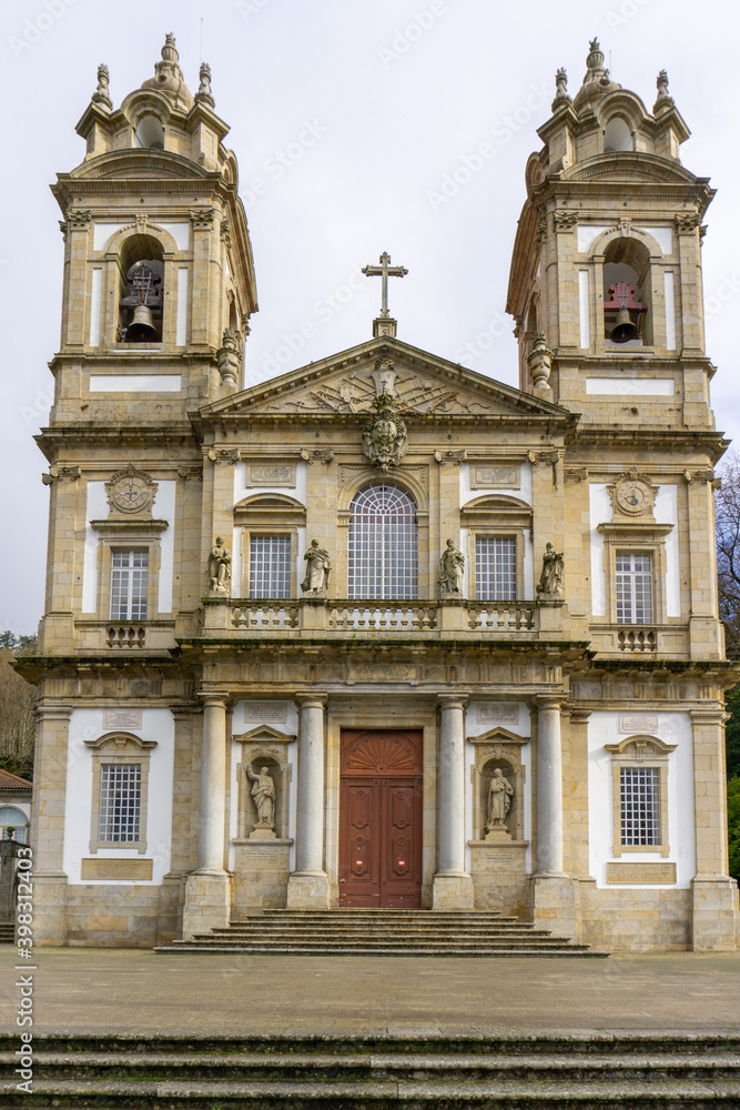 the church at the Sanctuary Bom Jesus do Monte in northern Portugal