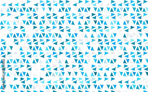 Light BLUE vector background with triangles. Modern abstract illustration with colorful triangles. Smart design for your business advert.