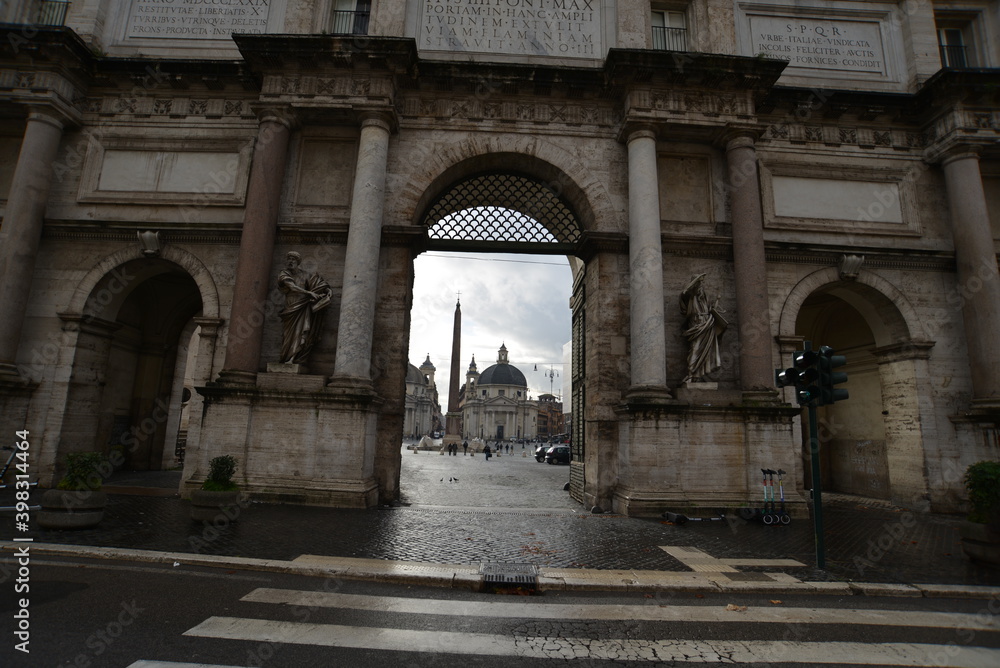 Fototapeta premium Roma Piazza del Poplo