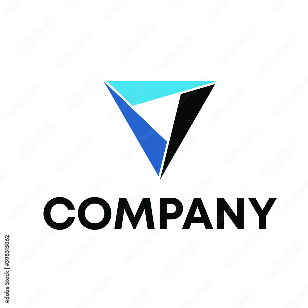 Naklejka premium letter v logo