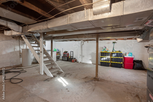 Unfinished basement photo