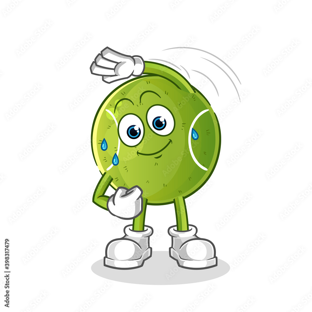 tennis stretching character. cartoon mascot vector tennis stretching character. cartoon mascot vector