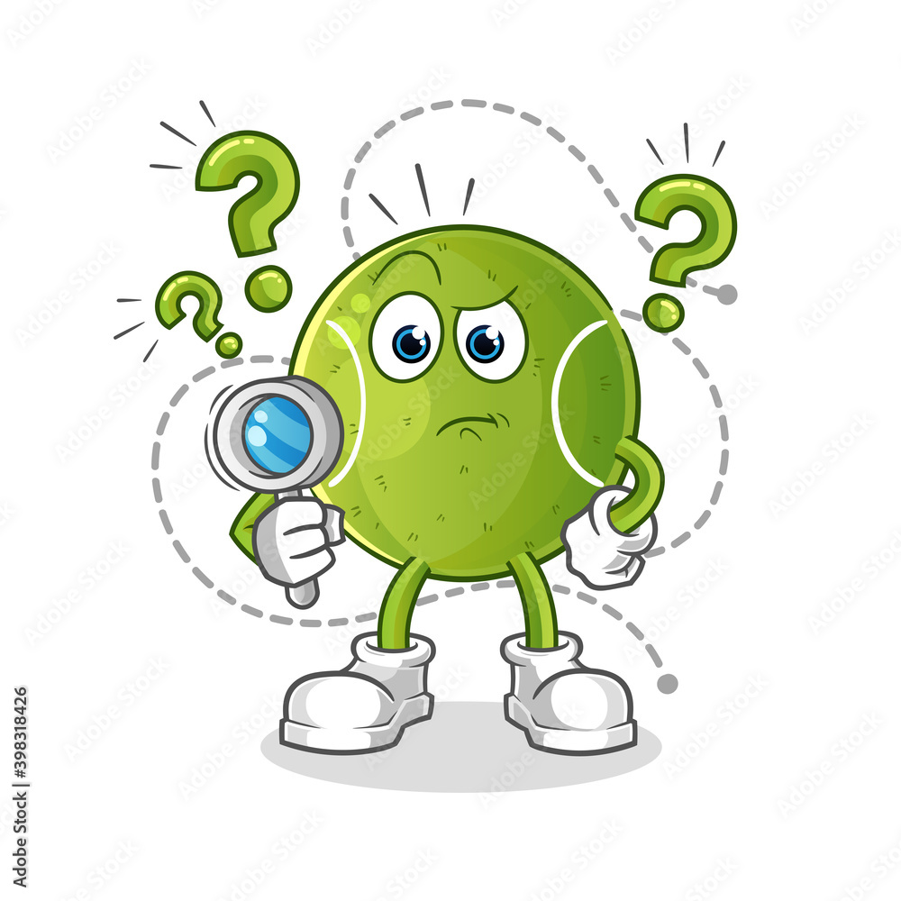 tennis searching illustration. character vector tennis searching illustration. character vector