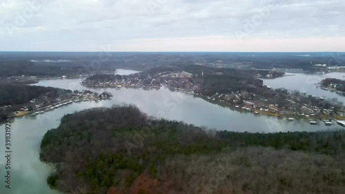 Wallpaper Mural Beautiful Aerial Panning View of the Lake of the Ozarks Reservoir Torontodigital.ca