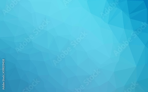 Light BLUE vector shining triangular pattern. Brand new colorful illustration in with gradient. Template for a cell phone background.