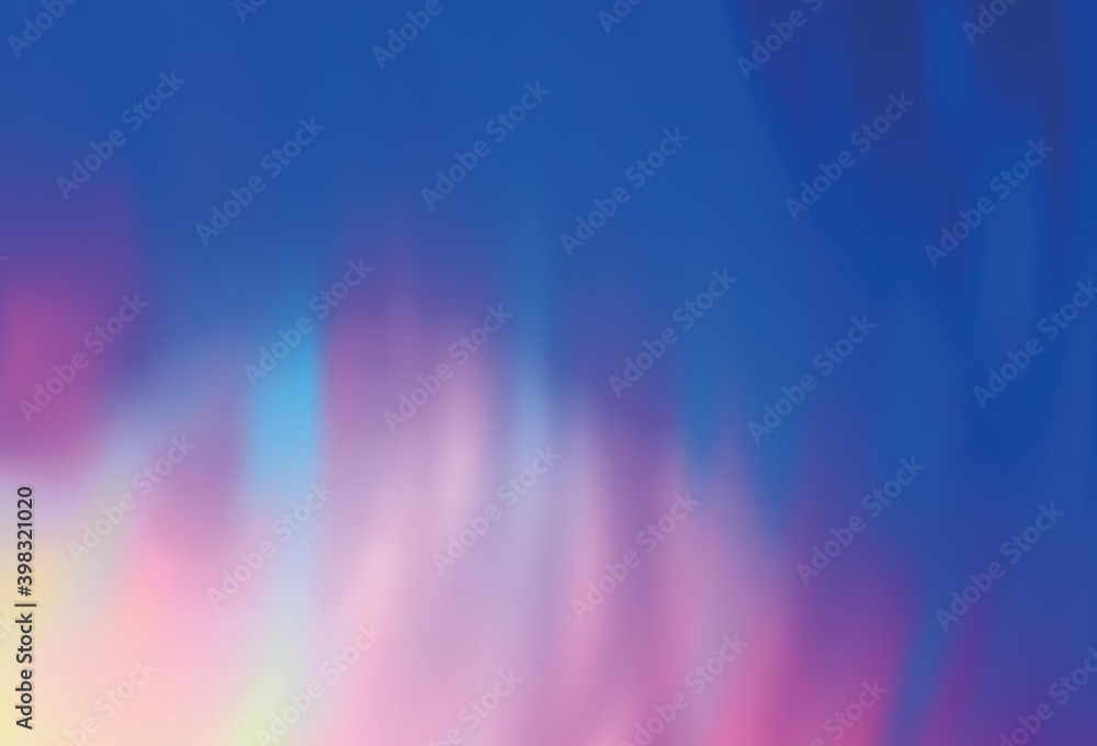 Fototapeta premium Light Pink, Blue vector colorful abstract background.