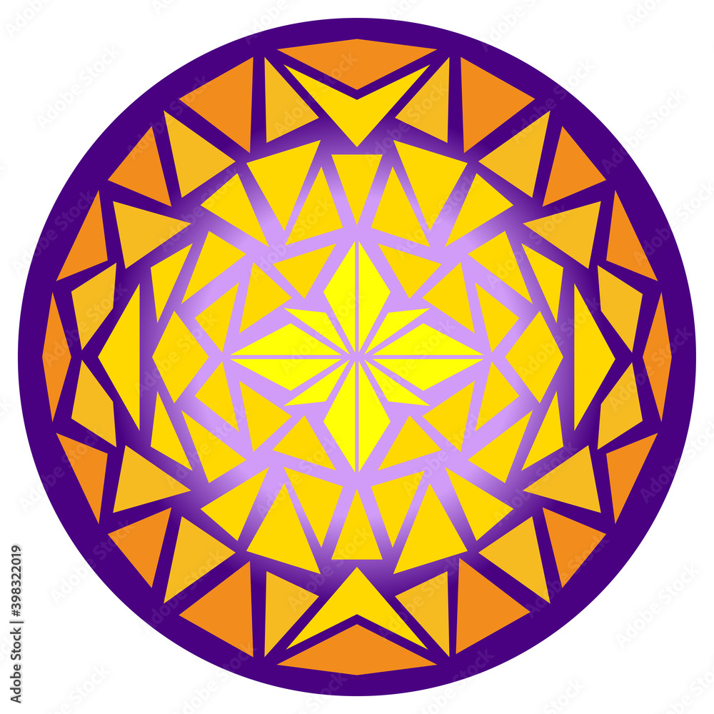 Glowing ball. Mosaic circle vector illustration. Glowing ball. Mosaic circle vector illustration.