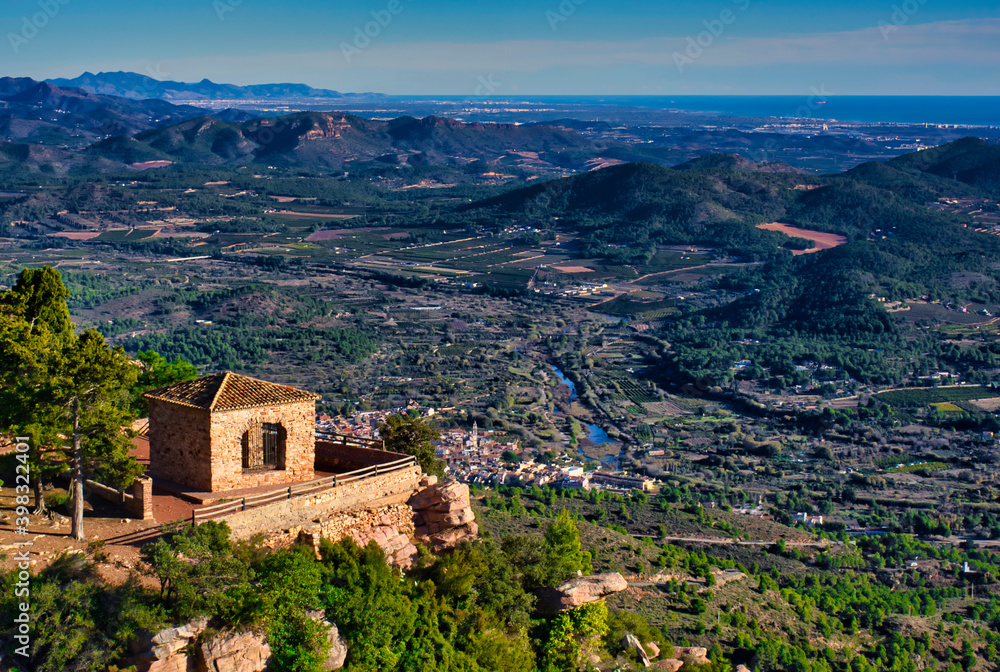 Obraz premium The Garbi viewpoint in the Sierra Calderona of Valencia