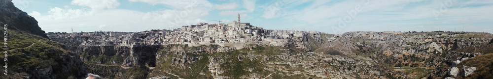 panoramic view of the Sassi of Matera