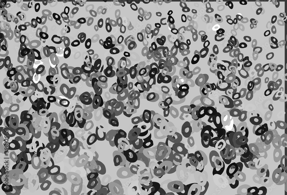 Light Silver, Gray vector cover with spots. Light Silver, Gray vector cover with spots.