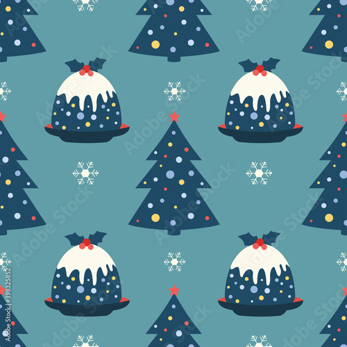 Traditional Christmas Celebration seamless pattern
