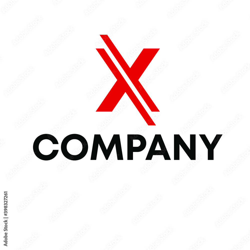 Fototapeta premium X logo 