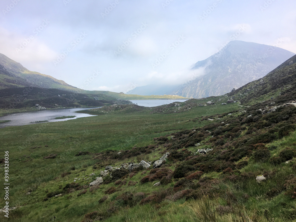 A view of the North Wales Countryside near Lake Ogwen A view of the North Wales Countryside near Lake Ogwen