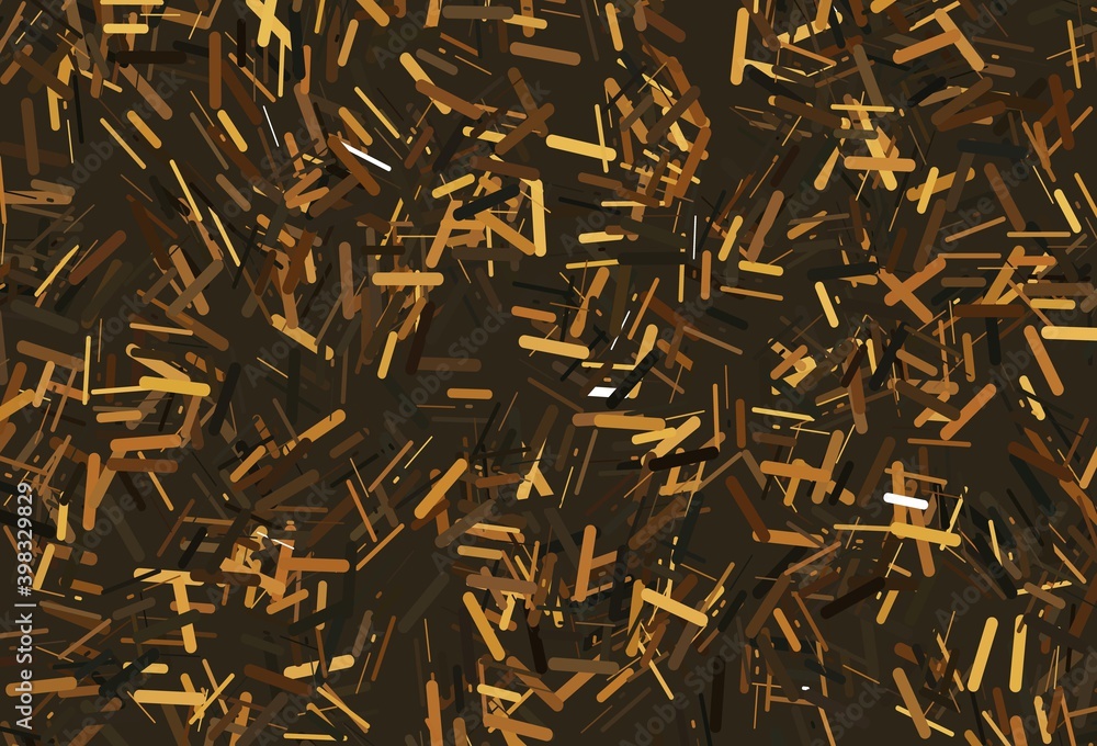 Dark yellow, orange vector backdrop with long lines. Dark yellow, orange vector backdrop with long lines.