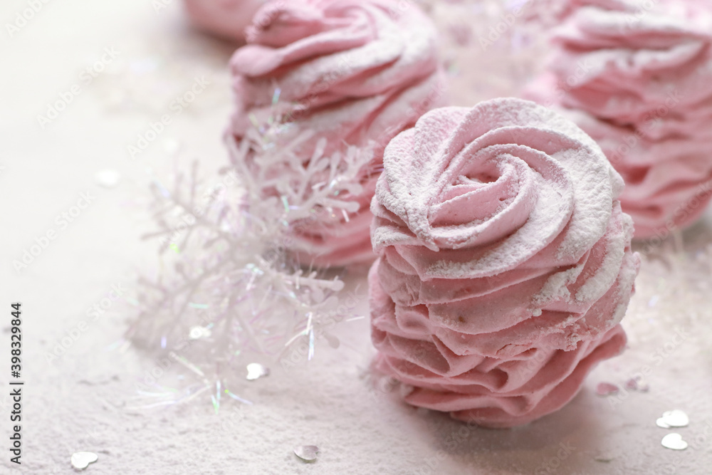 Testy rose zephyr on light background Testy rose zephyr on light background