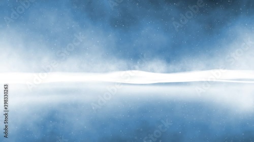 Wallpaper Mural Abstract foggy winter waves with snow falling. Concept Christmas and New year copy space animation background. Torontodigital.ca