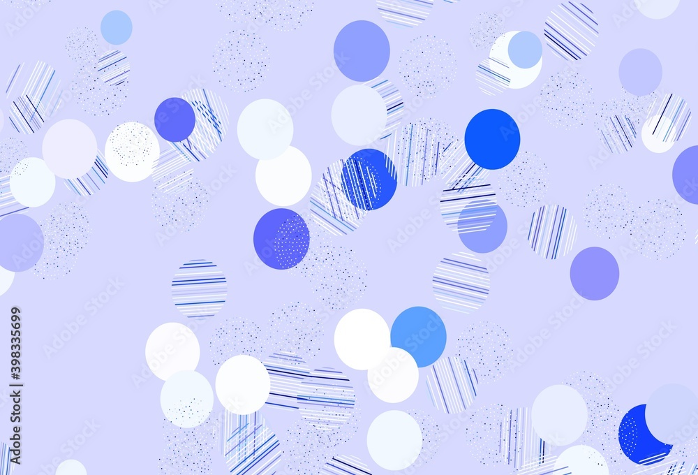 Obraz premium Light Purple vector pattern with spheres.