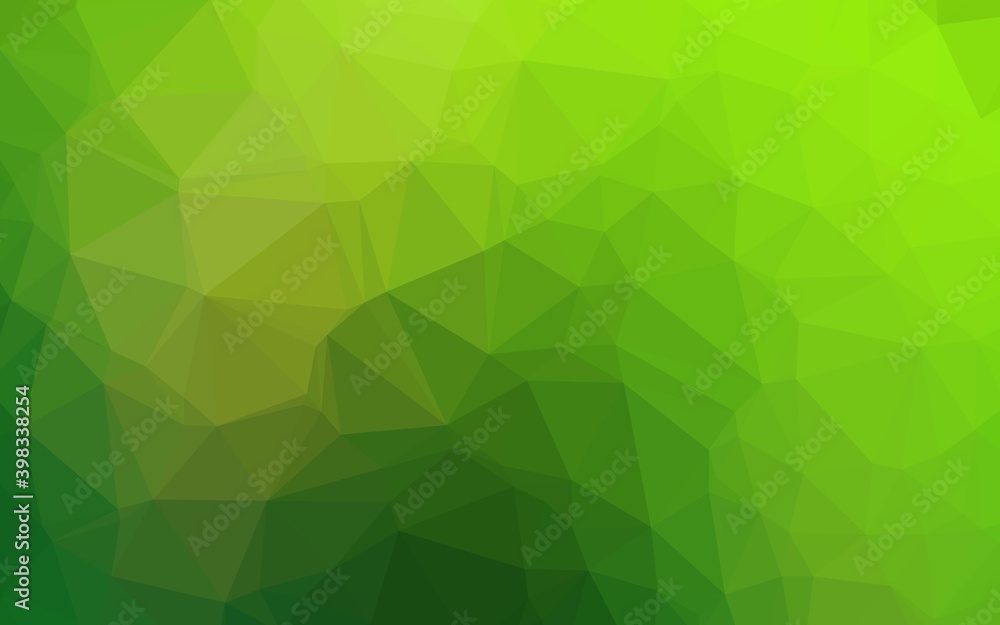 Light Green vector low poly cover. Modern geometrical abstract illustration with gradient. Completely new template for your business design. Light Green vector low poly cover. Modern geometrical abstract illustration with gradient. Completely new template for your business design.