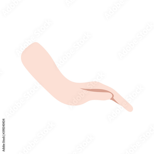 hand human language isolated icon