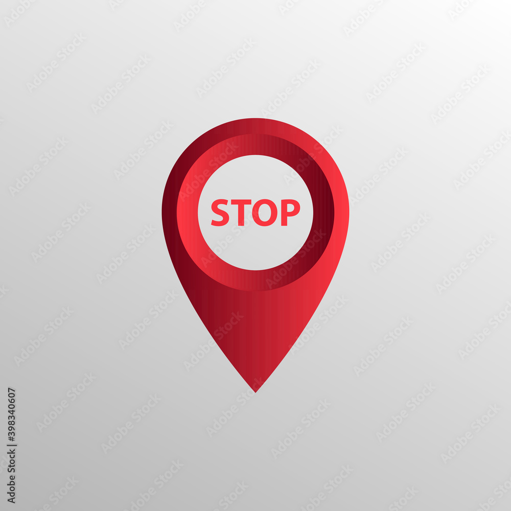 Red map markers on white background. Ideal for marking a location on a map, app or website Red map markers on white background. Ideal for marking a location on a map, app or website