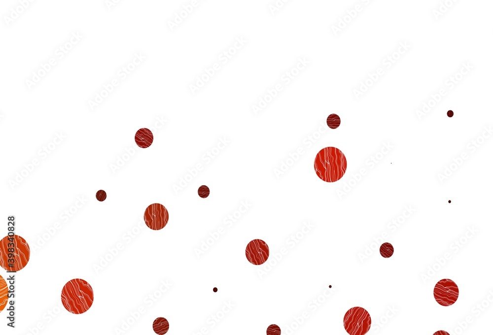 Light yellow, orange vector cover with spots. Light yellow, orange vector cover with spots.