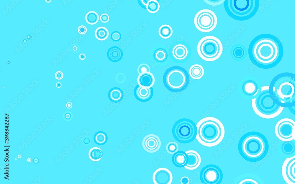 Light Blue, Yellow vector texture with disks.