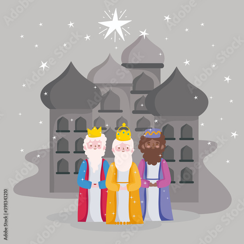 happy epiphany, three wise kings city of bethlehem