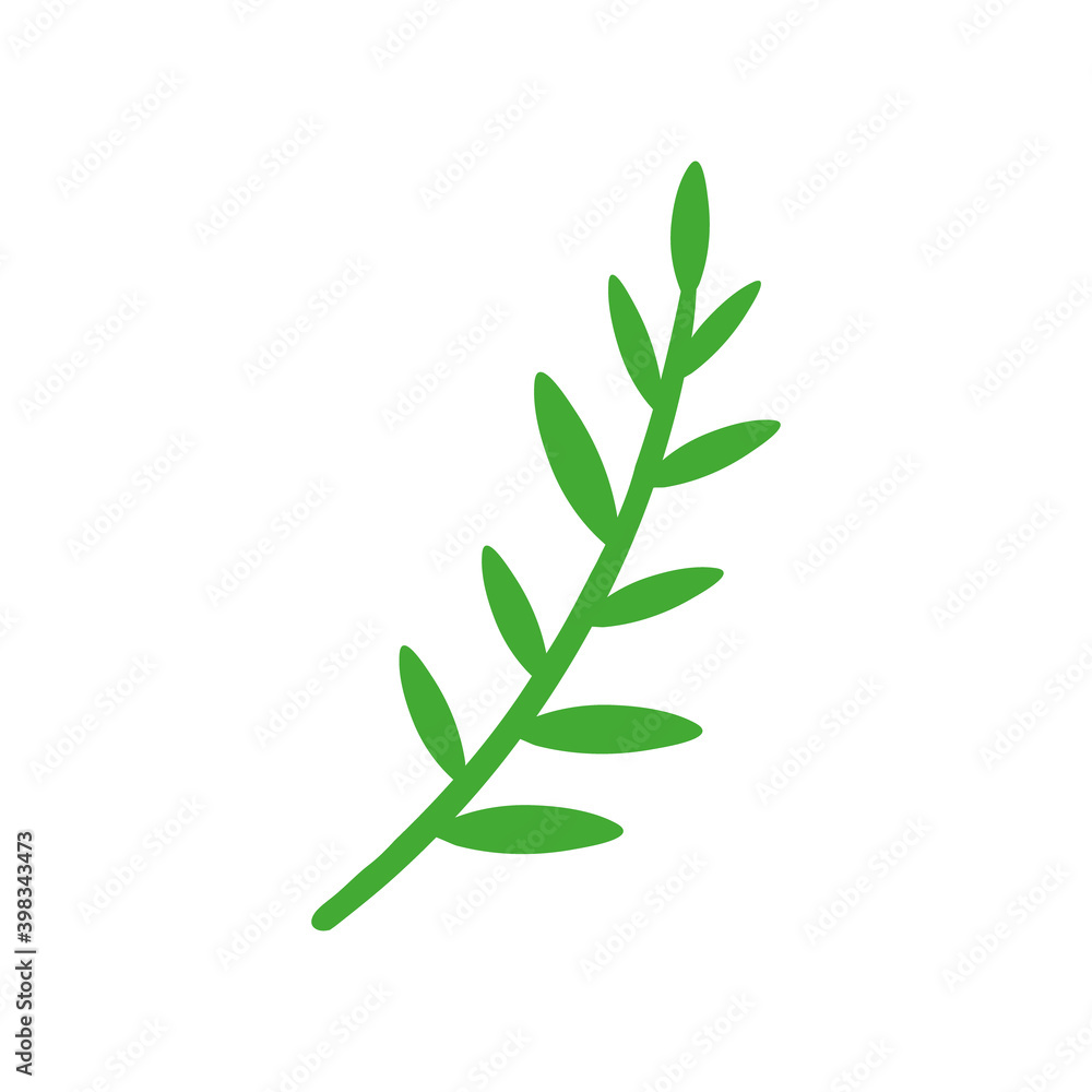 branch with leafs nature icon branch with leafs nature icon