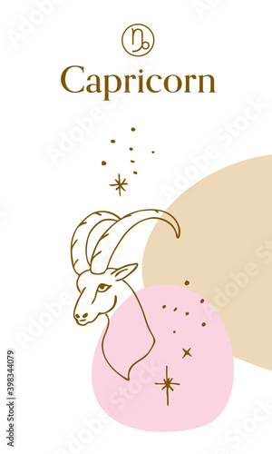 Capricorn Zodiac Sign Collage