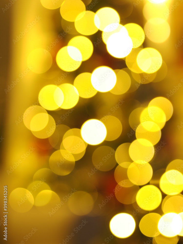 Obraz premium Bokeh out of christmas tree lights
