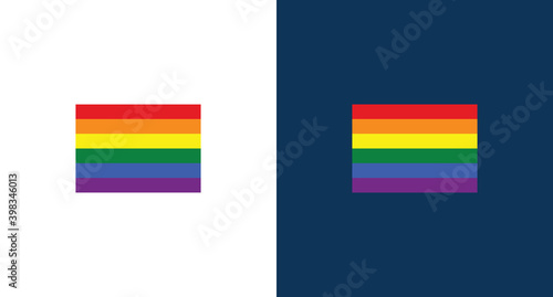 vector illustration of LGBT flag