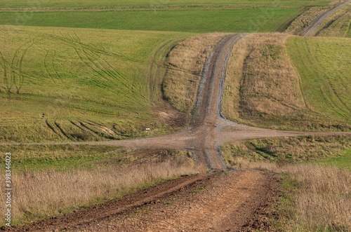 mud stone track winda cross undulating countryside