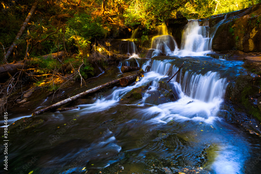 Sunset on Alsea Falls, Oregon Sunset on Alsea Falls, Oregon
