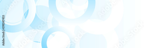 Blue circular lines abstract futuristic technology banner design. Vector background
