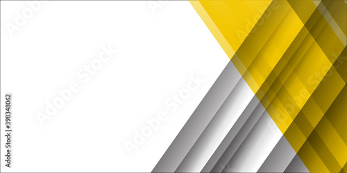 Futuristic perforated technology abstract background with yellow white neon glowing lines. Vector banner design