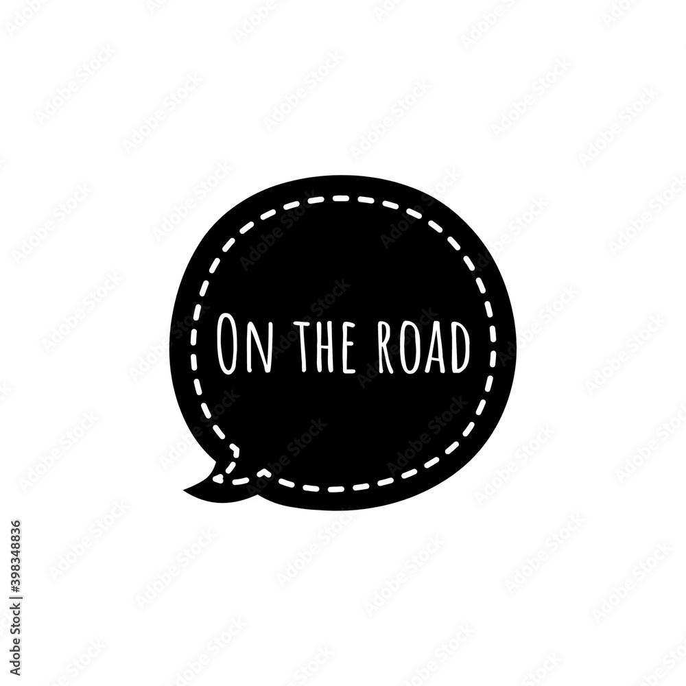 ''On the road'' Lettering ''On the road'' Lettering