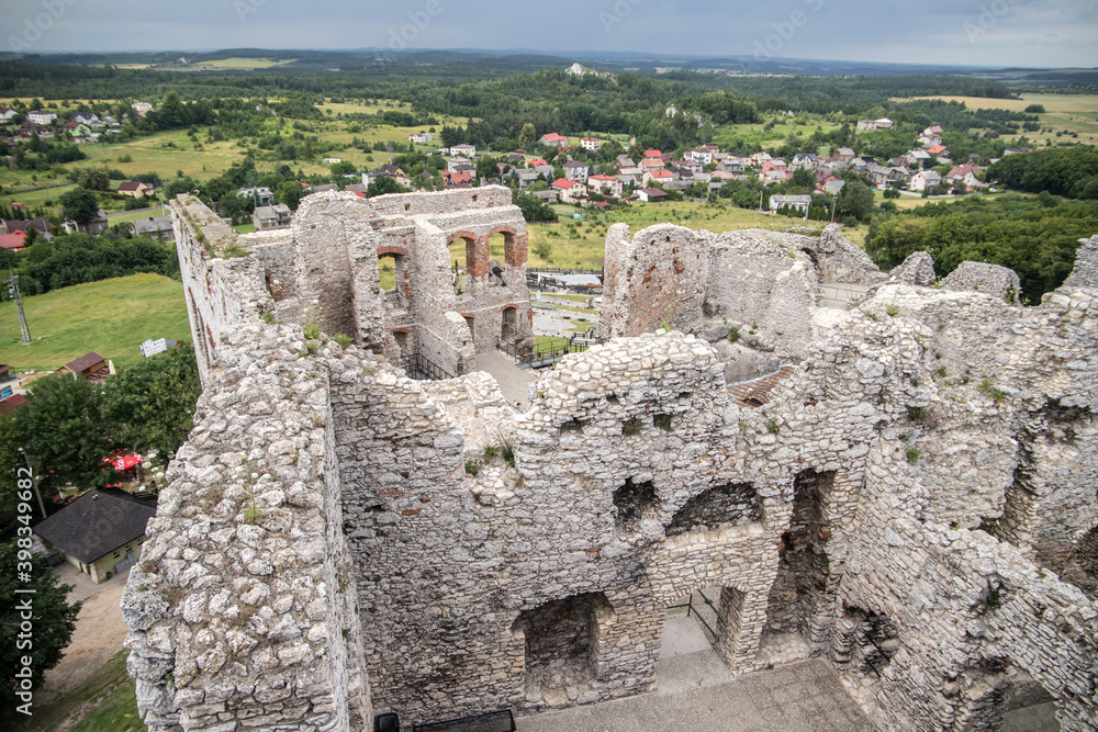 Ogrodzieniec medieval teutonic castle in Silesia, Poland.
