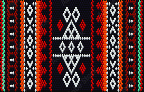 Seamless, ethnic ornament for fabrics, interiors, ceramics and furniture in the Arabic style.