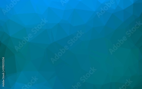 Fototapeta Naklejka Na Ścianę i Meble -  Light BLUE vector abstract polygonal cover. Modern geometrical abstract illustration with gradient. The best triangular design for your business.