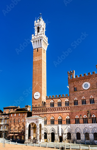 Torre del Mangia at Palazzo Pubblico in Siena - Tuscany, Italy