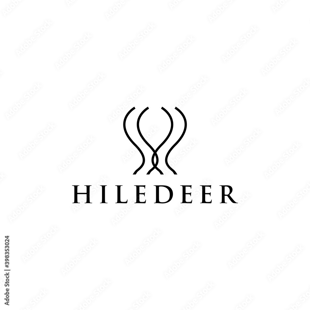 Hile Deer Logo Design Minimal Modern Simple Hile Deer Logo Design Minimal Modern Simple