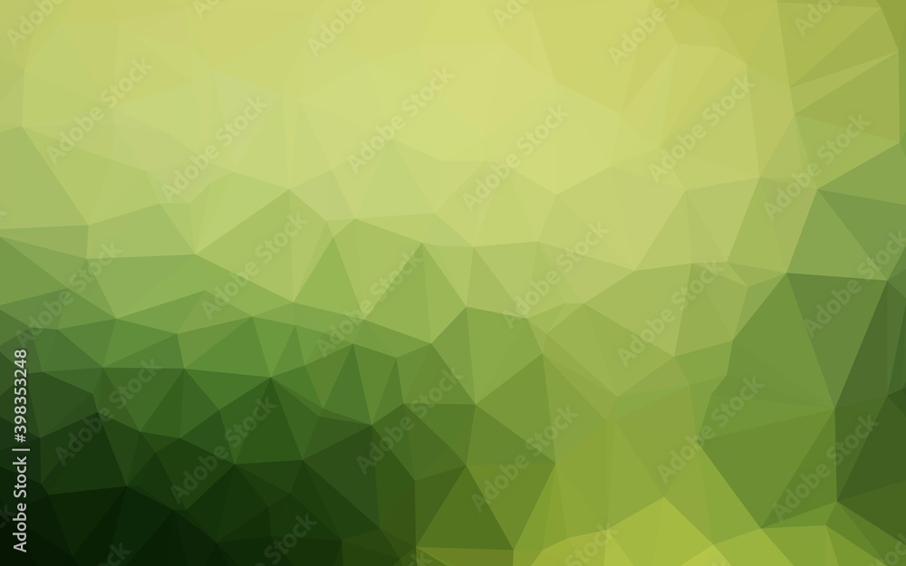 Light Green vector blurry triangle template. A sample with polygonal shapes. Template for a cell phone background. Light Green vector blurry triangle template. A sample with polygonal shapes. Template for a cell phone background.