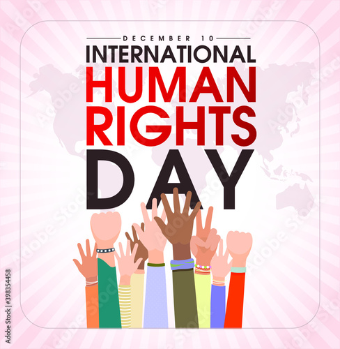 international human rights day. illustration.